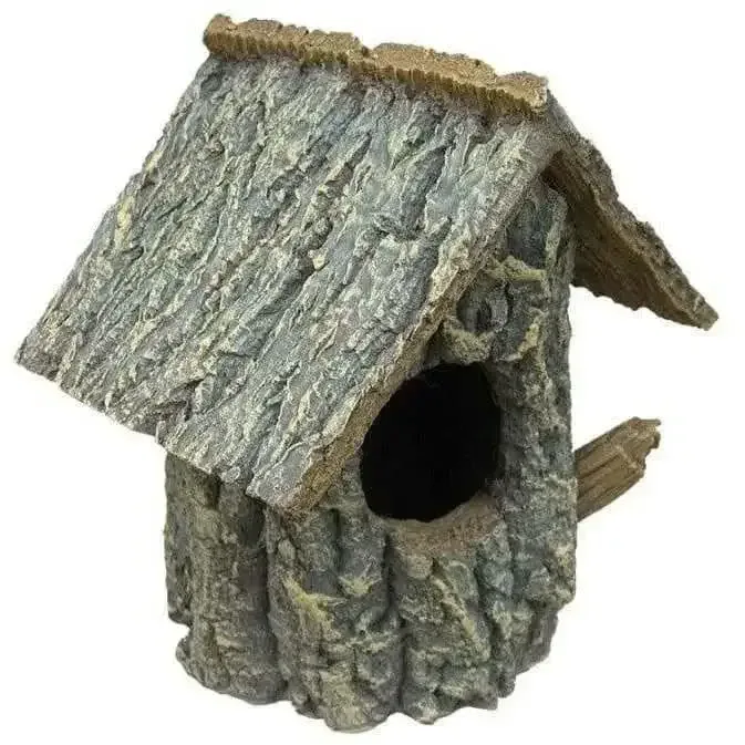 Weco Products Wecorama Sleepy Hollows Green Pine House Terrarium Ornament Green