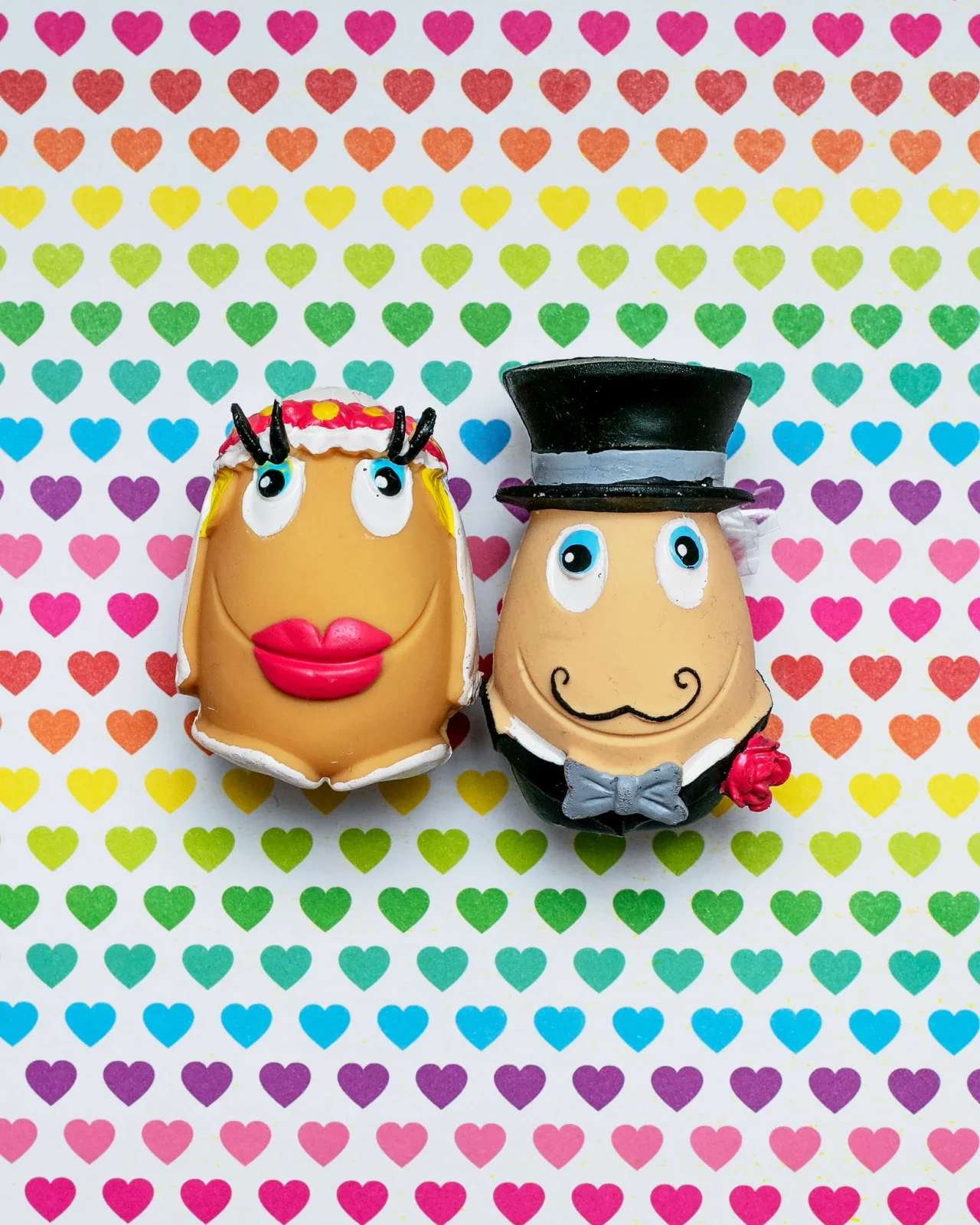 Wedding Season Latex Squeaky Dog Toy Set <>