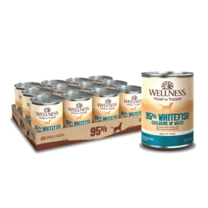 Wellness Complete Health 95% Whitefish Wet Dog Food, 13.2 oz, Case of 12