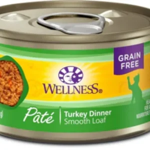 Wellness Complete Health Grain Free Turkey Pate Wet Cat Food-3oz Can-Case of 24