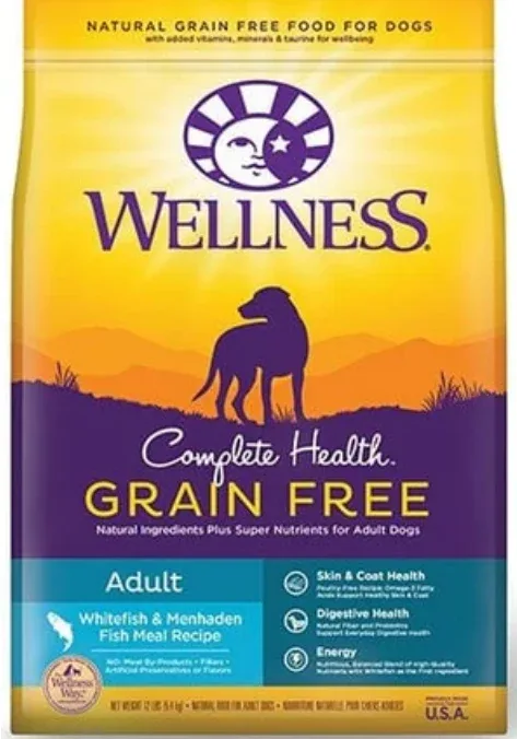 Wellness Complete Health Grain Free Whitefish and Menhaden Fish Dog Food 24lb