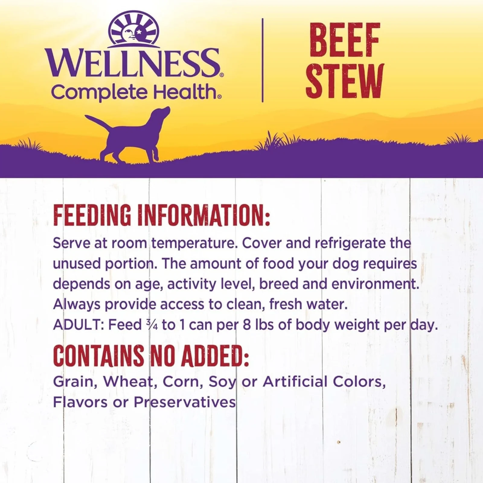 Wellness Complete Health Stew Beef Carrot Potato, 12.5 oz, Case of 12 - Image 2