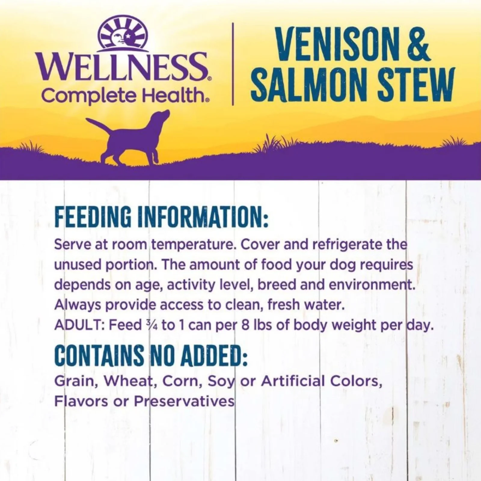 Wellness Complete Health Stew, Venison Salmon Potato & Carrot, 12.5 oz, Case of 12 - Image 2