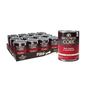 Wellness Core Beef, Venison & Lamb Recipe Dog Food, 12.5 oz, Case of 12