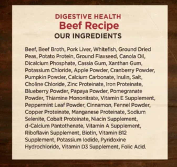 Wellness Core Digestive Health Grain Free Beef Recipe Canned Dog Food-Case of 12 - Image 2
