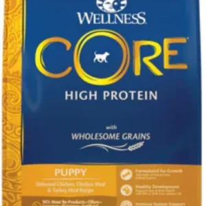 Wellness CORE High Protein Wholesome Grains Puppy Recipe Dry Dog Food 12lb Bag