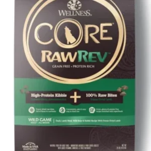 Wellness CORE RawRev Wild Game Duck, Lamb, Wild Boar & Rabbit/Freeze Dried Lamb