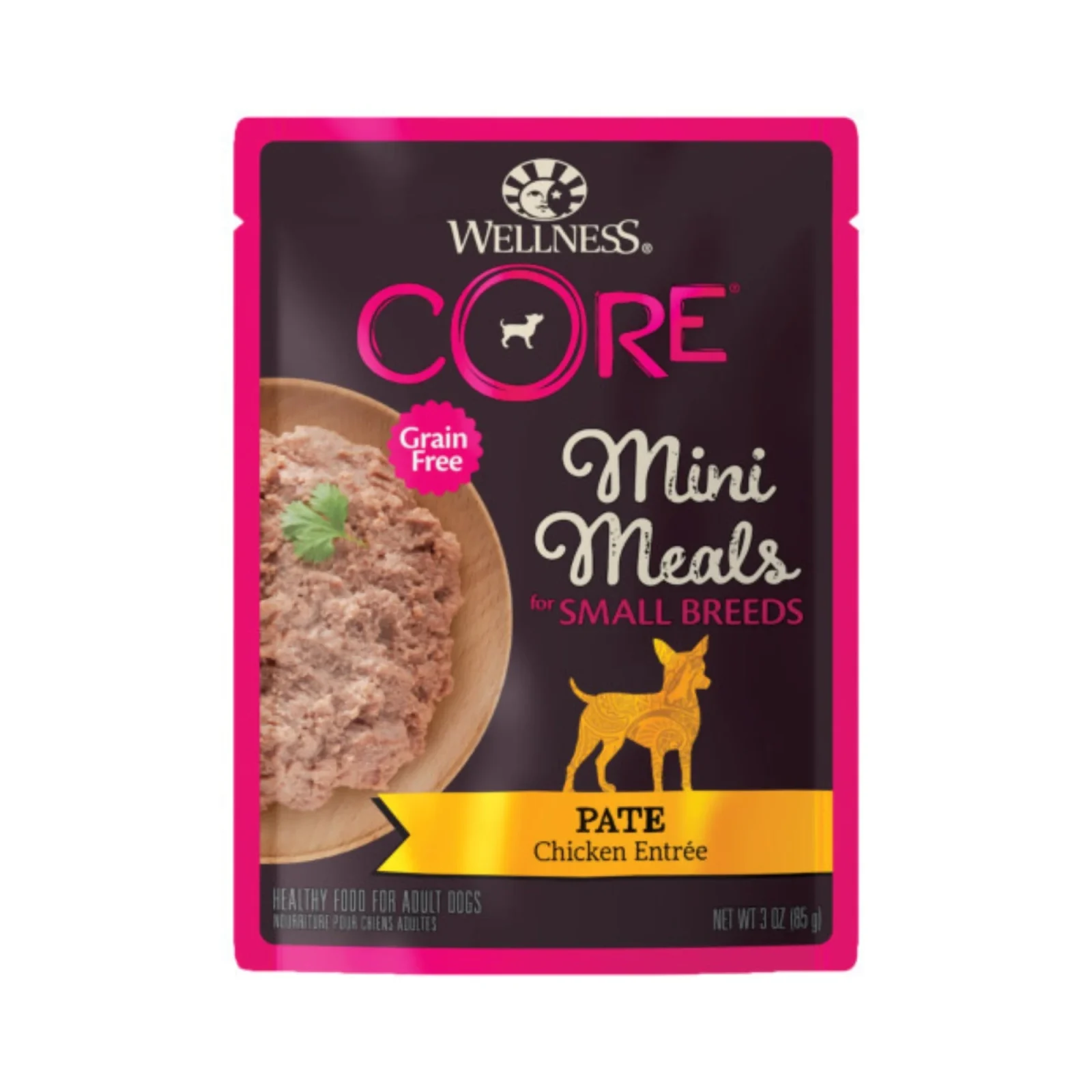 Wellness Core Small Breed Mini Meal Pate Chicken Entrée, 3 oz, Case of 12