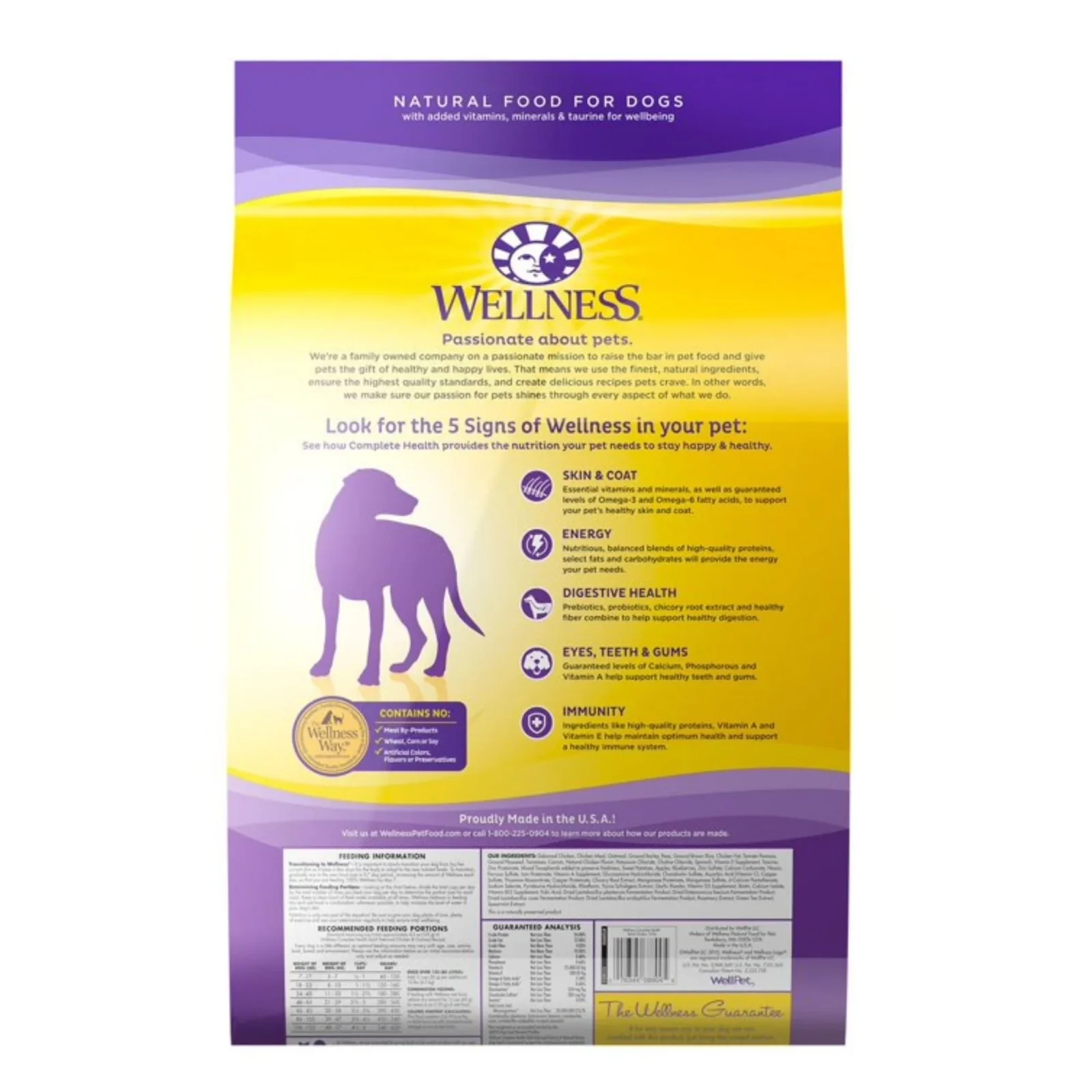 Wellness Dog Chicken Oatmeal 5Lb Adult Complete Health - Image 2