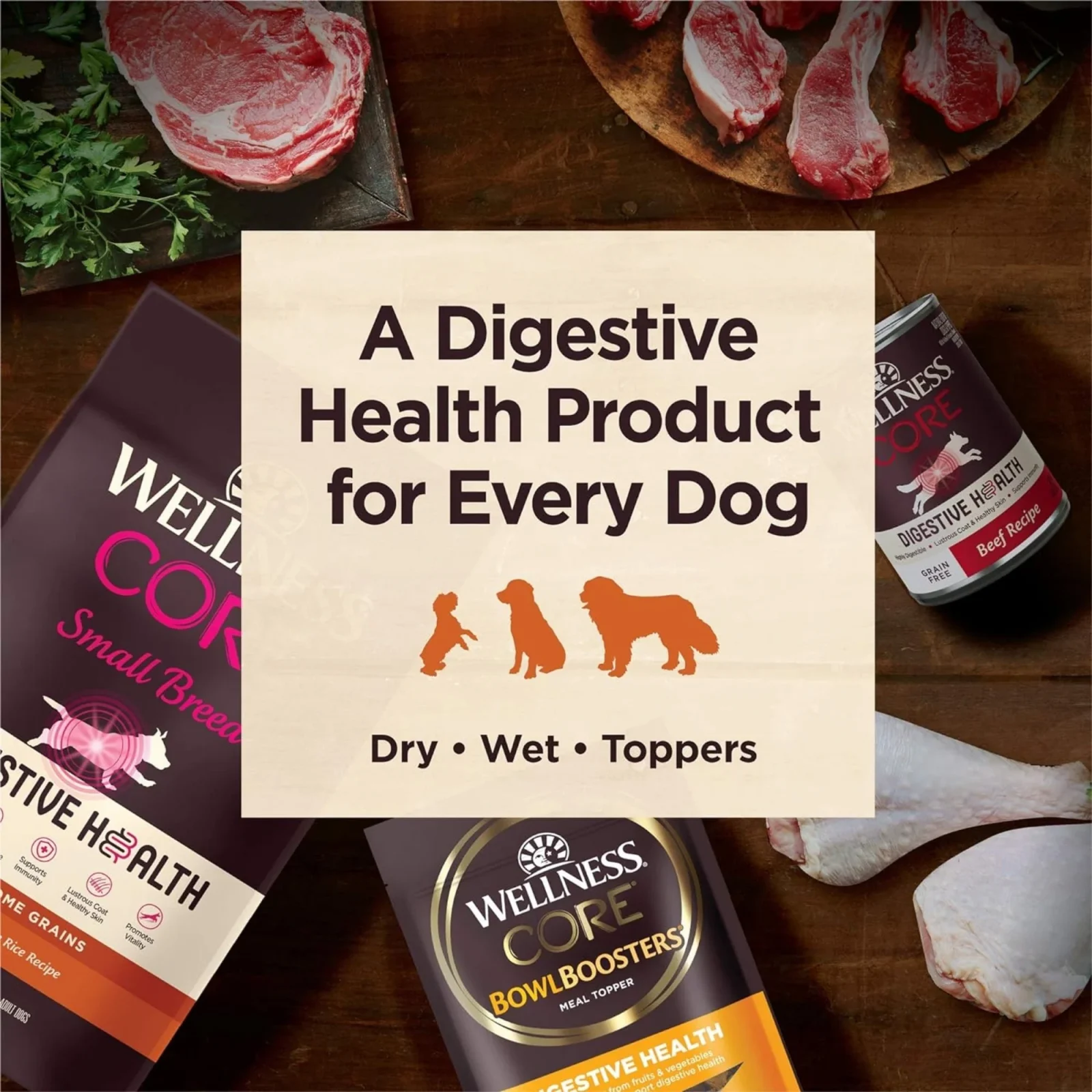 Wellness Dog Core Digestive Health Chicken Recipe 4Lb - Image 2