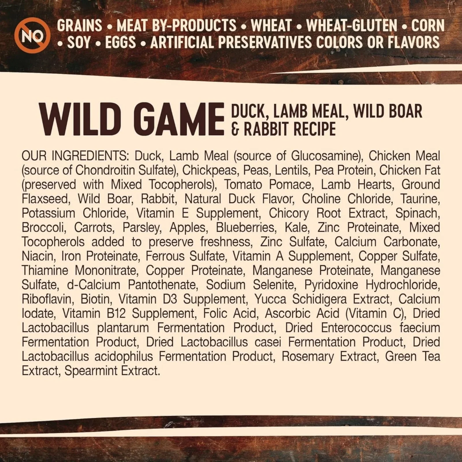 Wellness Dog Core Rawrev Wildgame 10Lb Duck Lamb Boar Rabbit - Image 2