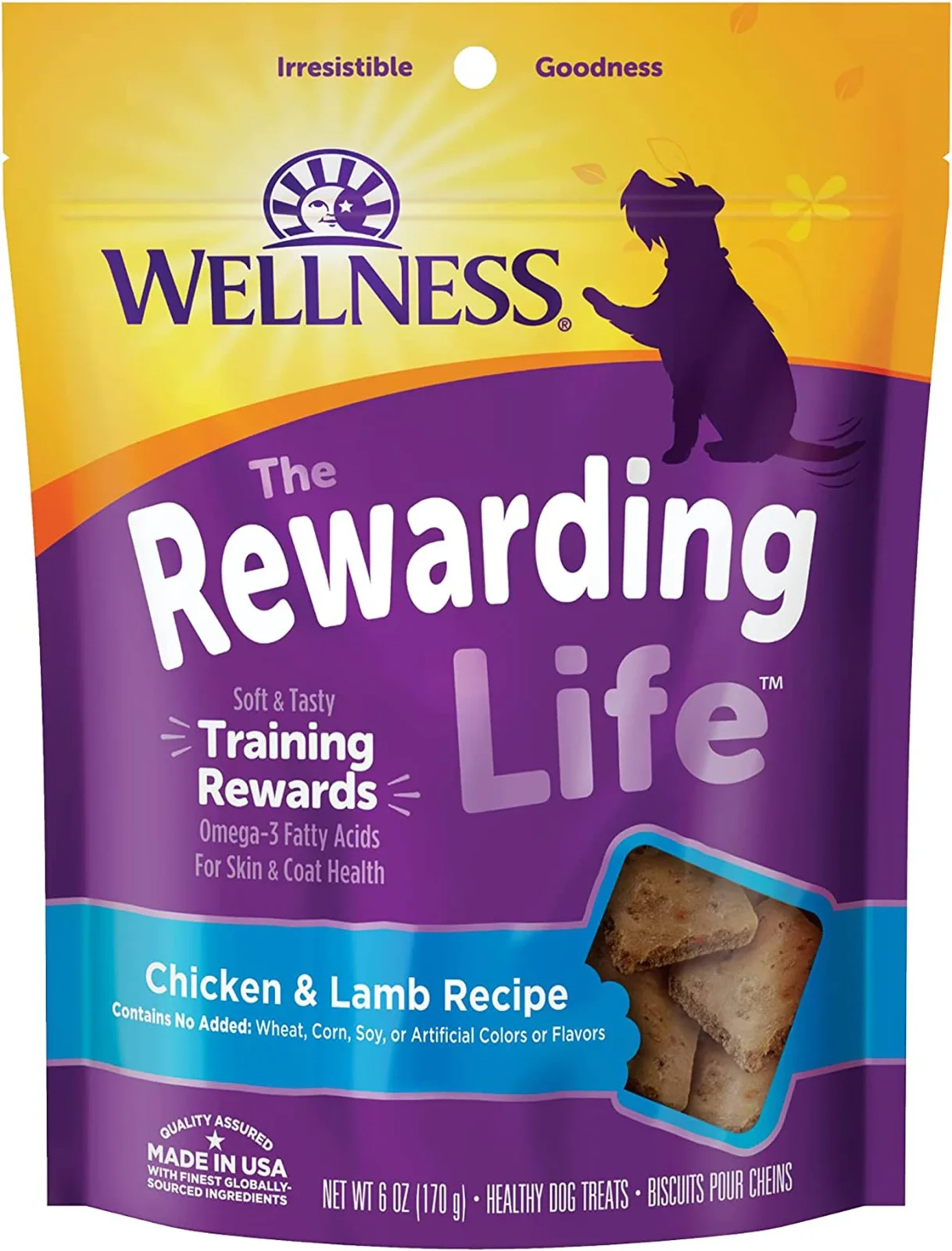 Wellness Rewarding Life Soft Dog Treats, Chicken & Lamb, 6 oz