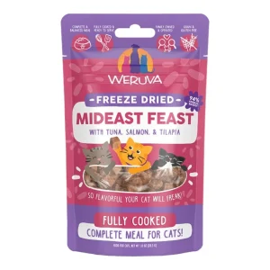 Weruva Cat Freeze-Dried Mideast Feast, 1 oz each, Case of 12