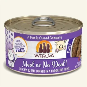 Weruva Cat Pate Meal or No Deal! Chicken and Beef Dinner 3oz. (Case of 8)