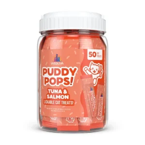 Weruva Cat Puddy Pops Tuna & Salmon Lickable Cat Treats, 0.5 oz each, Case of 50