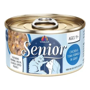 Weruva Cat Senior Chicken & Tuna Formula in Gravy, 3 oz each, Case of 12