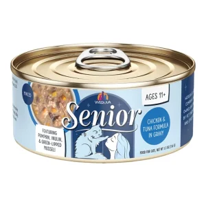 Weruva Cat Senior Chicken & Tuna Formula in Gravy, 5.5 oz each, Case of 8
