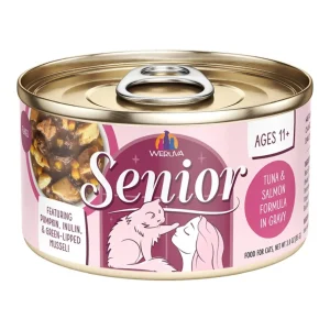 Weruva Cat Senior Tuna & Salmon Formula in Gravy, 3 oz each, Case of 12
