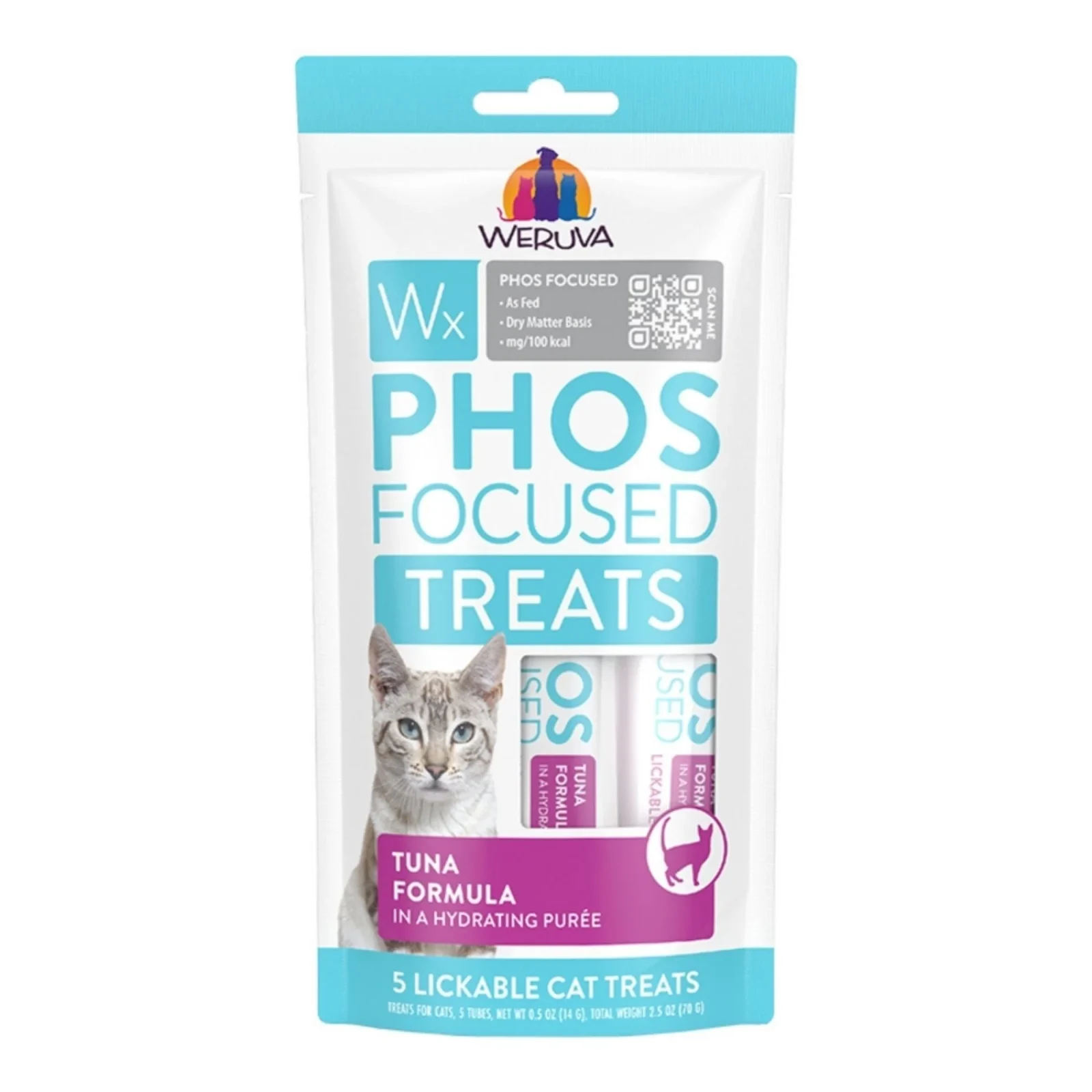 Weruva Cat Wx Lickable Cat Treat Tuna Formula, 5-Count