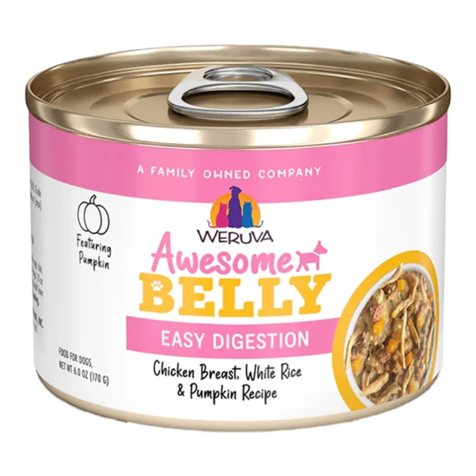 Weruva Dog Belly Chicken & Rice, 6 oz, Case of 8