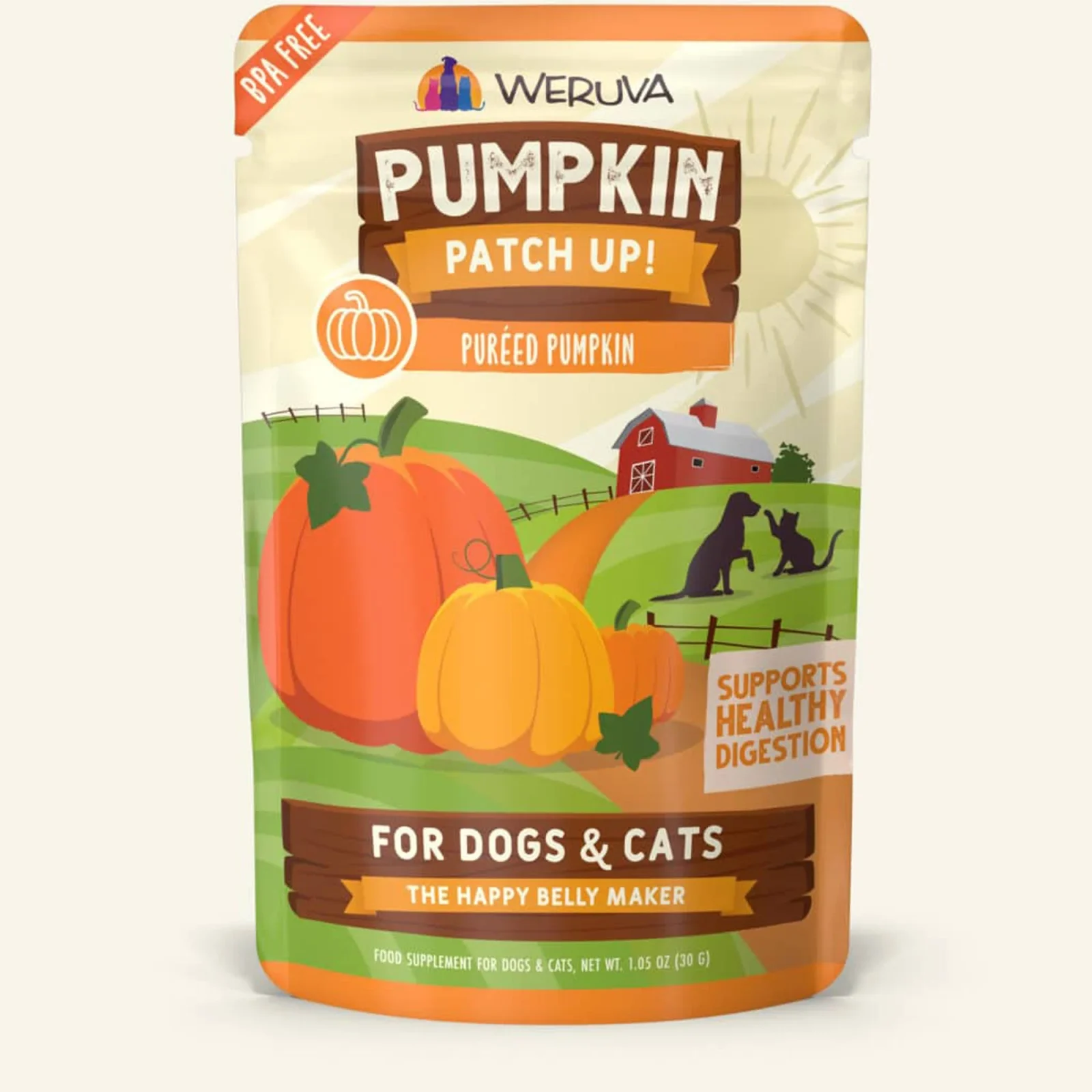 Weruva Dog & Cat Pumpkin Variety Pack Pouch, 1.05 oz, Case of 12