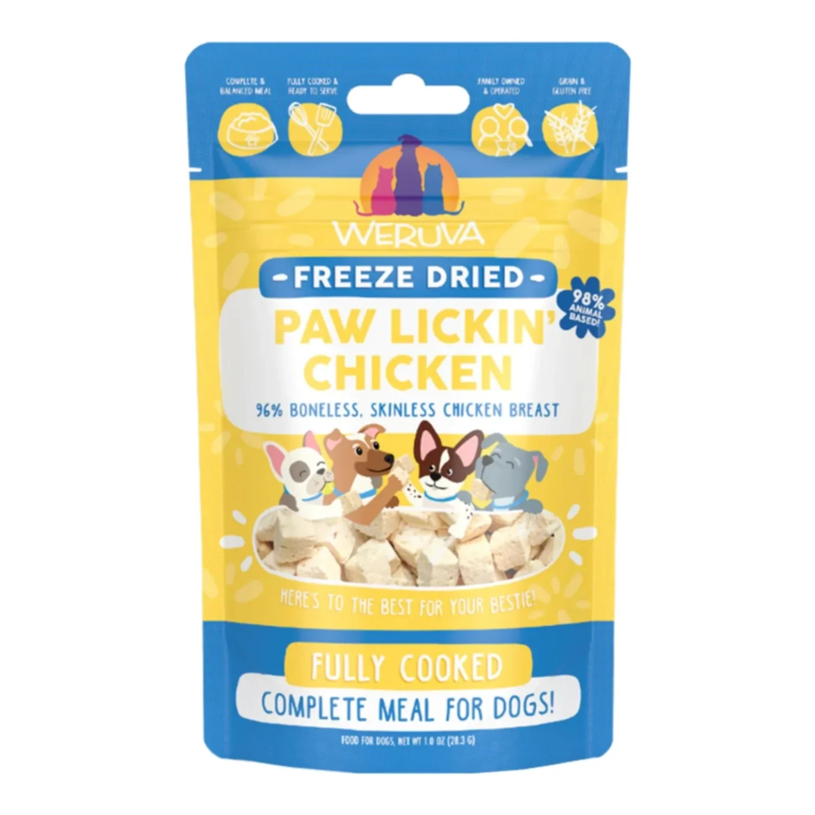 Weruva Freeze Dried Paw Lickin' Chicken Dog Food, 1oz