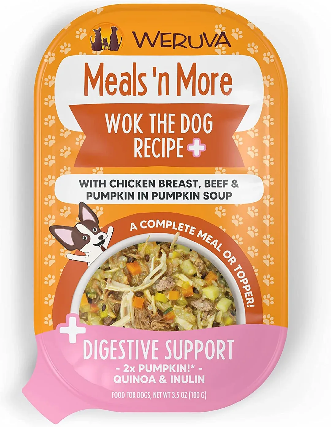 Weruva Meals N More Wok The Dog Cup, 3 oz, Case of 12