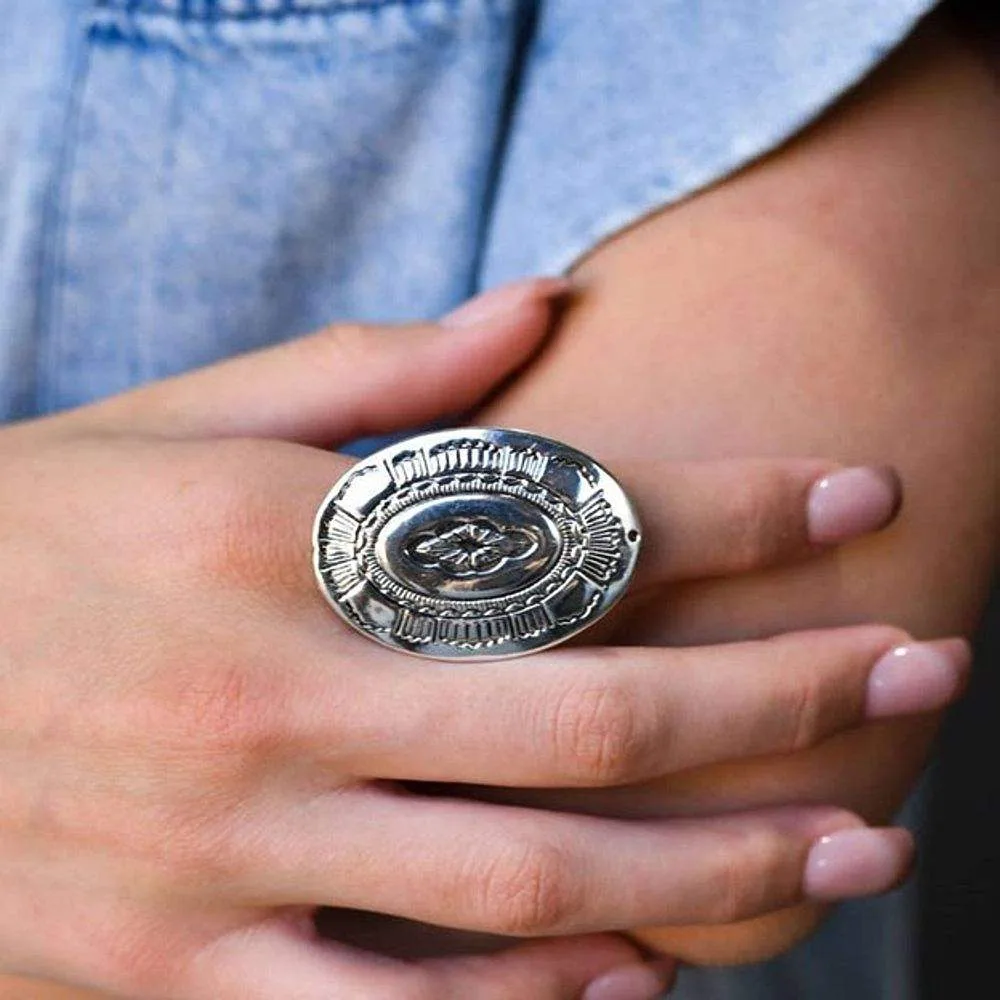 West And Company Adjustable Large Concho Ring - Image 2