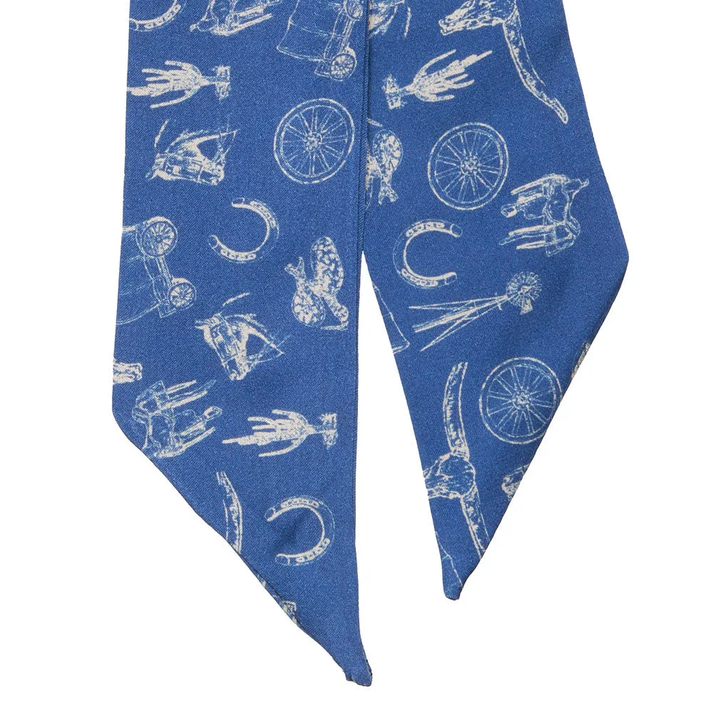 West And Company Blue Skull Motifs Twilly - Image 2