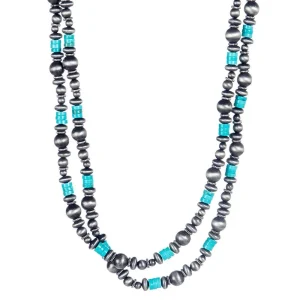 West And Company J Faux Navajo Pearl Beaded Necklace