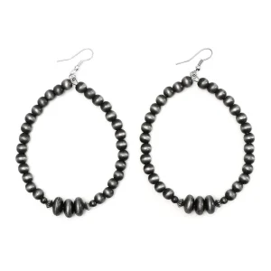 West And Company J Faux Navajo Pearls Dangle Hoop Earrings