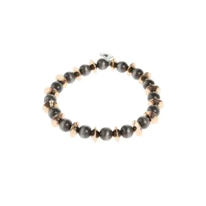 West And Company Navajo Pearl with Disc Stretch Bracelet