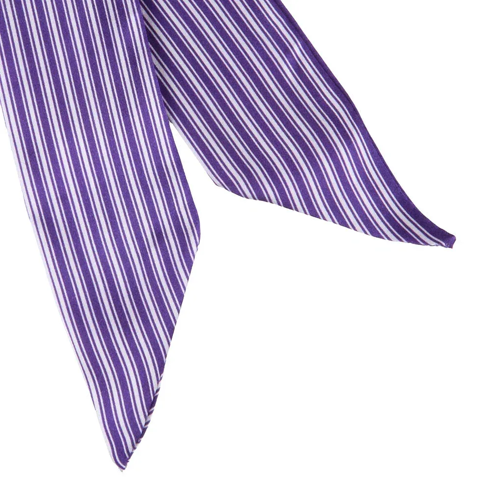 West And Company Purple & White Striped Twilly - Image 2