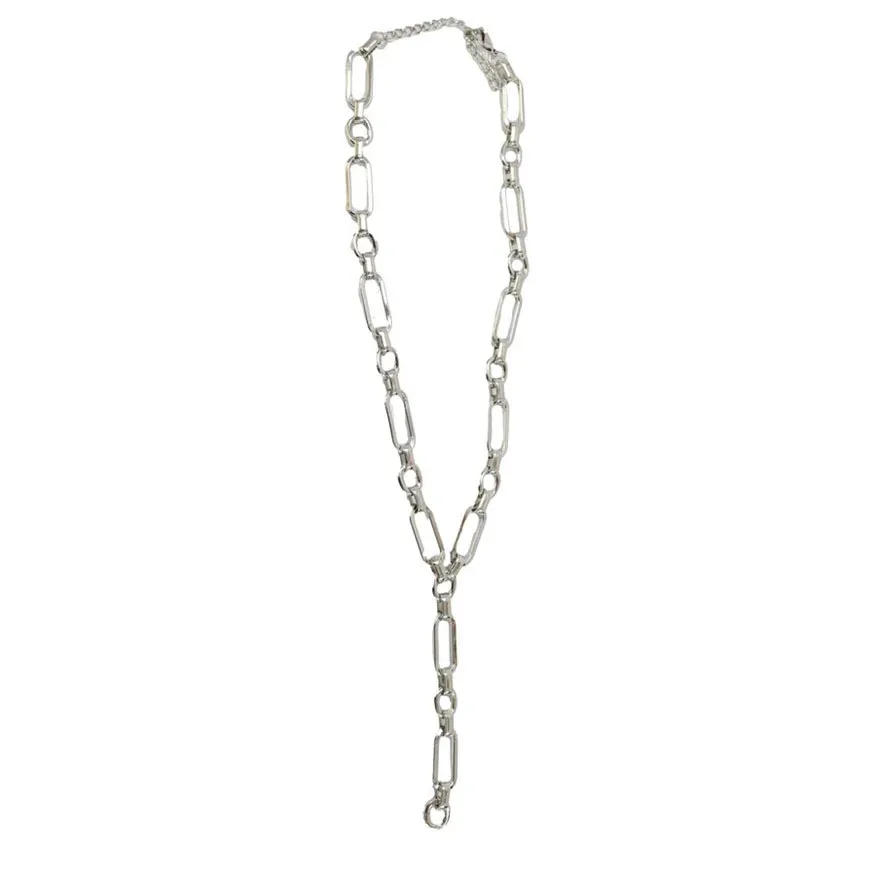 West And Company Silver Chunky Chain Y Necklace - Image 2