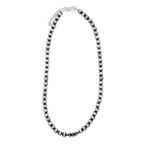 West And Company Silver Navajo Pearl Necklace