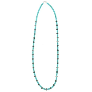 West And Company & Turquoise Faux Navajo Pearl Beaded Necklace