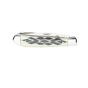Western Fashion Circle SH Cutlery 4 1/4In White Southwest Trapper Knife