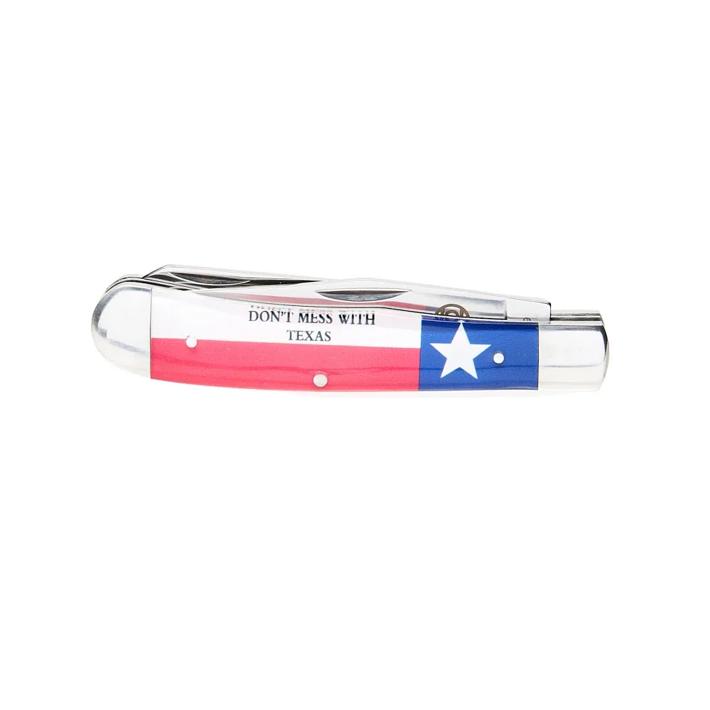 Western Fashion Circle SH Cutlery Don`t Mess With Texas Trapper Knife - Image 2