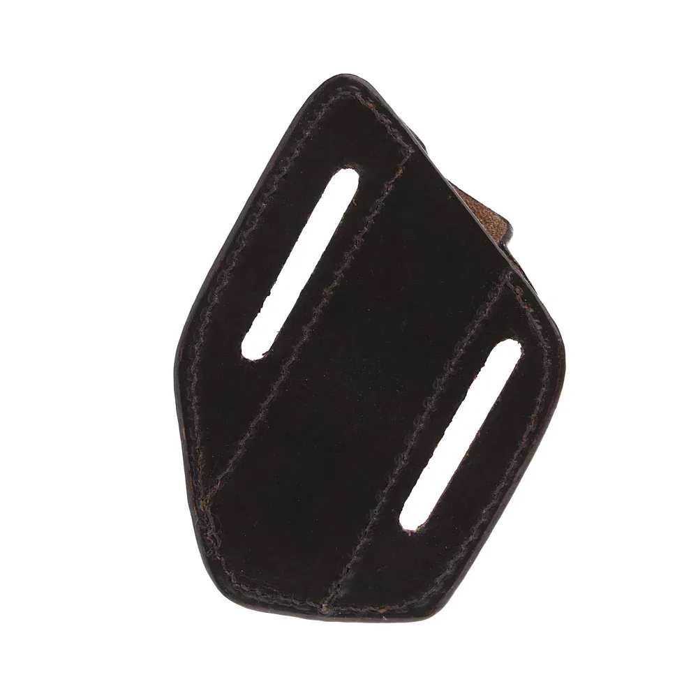 Western Fashion Circle SH Cutlery Trapper Knife Sheath Light Tan Basket Stamp - Image 2