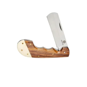 Western Fashion Circle SH Cutlery Wood & Bone Castration Knife with Sheath