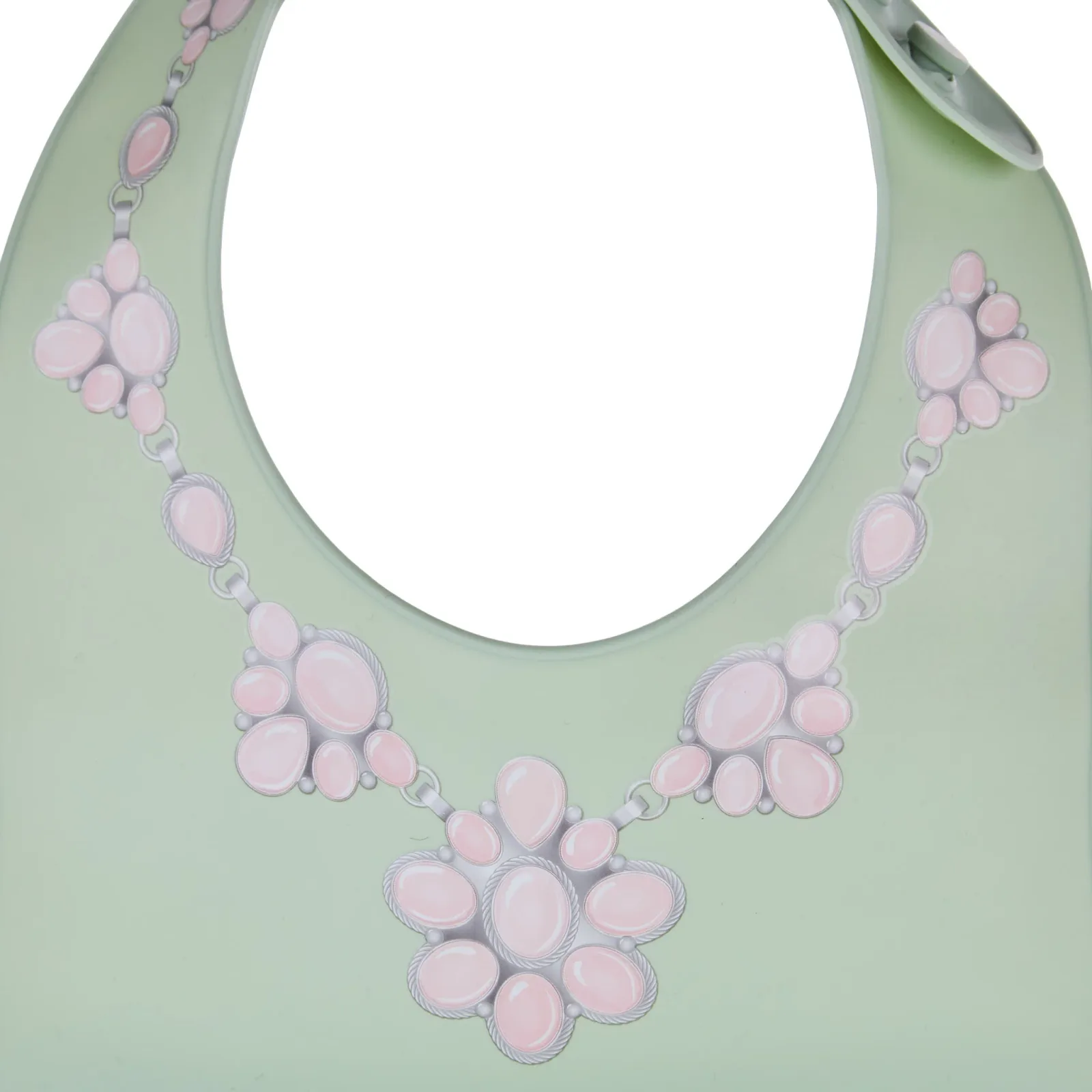 Western Grande Baby Pink Cluster with Green Bib - Image 2