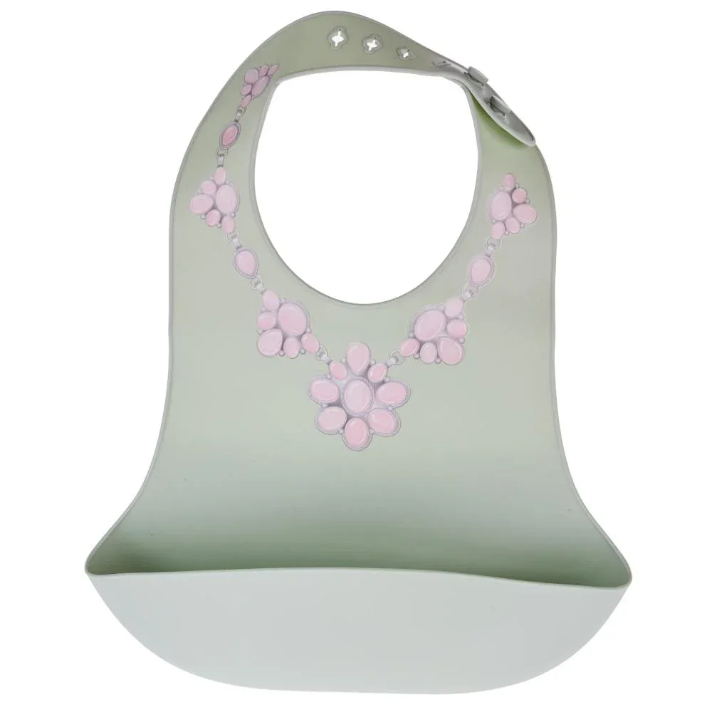 Western Grande Baby Pink Cluster with Green Bib