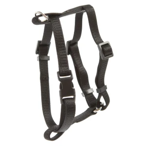 Whisker City® Basic Cat Harness, Adjustable Cat Harness, Adjustable Kitten Harness, Black