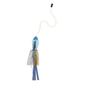Whisker City Blue Fish Teaser Attachment Cat Toy