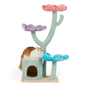 Whisker City® Cactus Flower Tower Cat Scratch