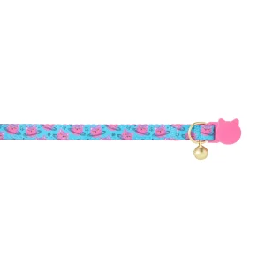 Whisker City® Cat Centric Cat Collar, Blue & Pink Cat Collar, Adjustable, Break-Away Collar
