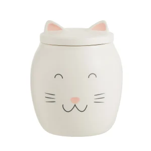 Whisker City Cat Face Treat Jar