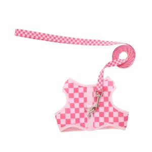 Whisker City® Cat Leash & Cat Harness, Combo, Kitten Size Available, Pink Checkered