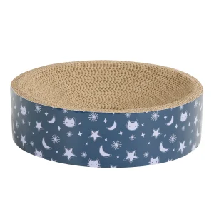 Whisker City® Celestial Circle Cat Scratcher, Bowl For Nesting, 13.4 IN D X 3.75 IN H