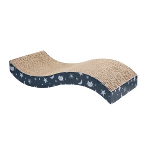 Whisker City® Celestial Wavy Double Wide Corrugate Cat Scratcher 17.7x8.25x3.5